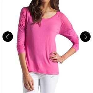 Juicy Couture sheer pink top